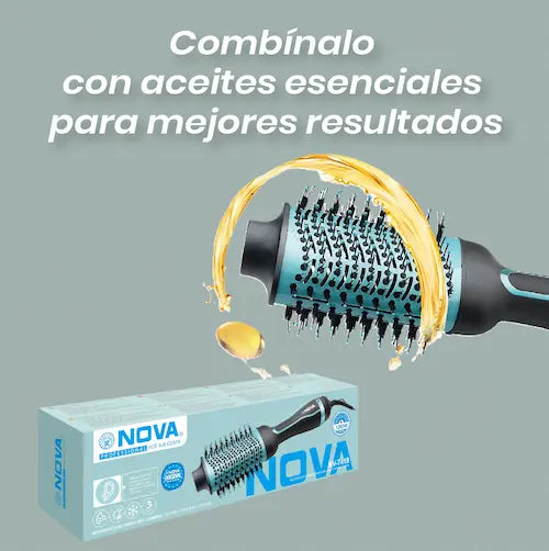 Cepillo Secador NOVA | Alisa, da volumen y estiliza en minutos ⚡