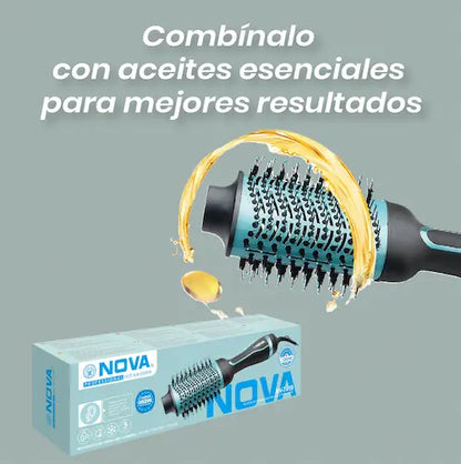 Cepillo Secador NOVA | Alisa, da volumen y estiliza en minutos ⚡