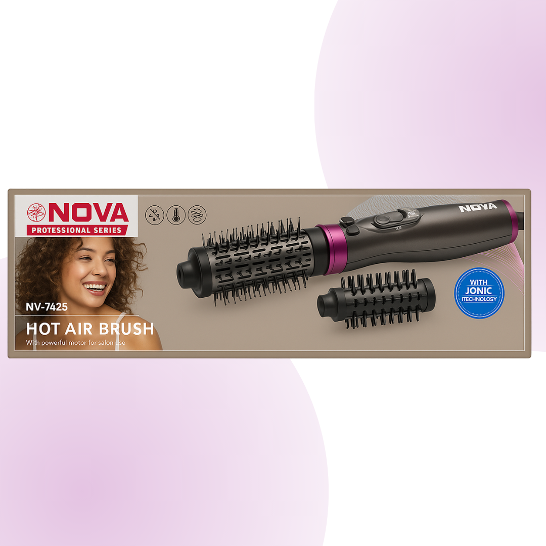 Cepillo de aire caliente giratorio automático 3 en 1